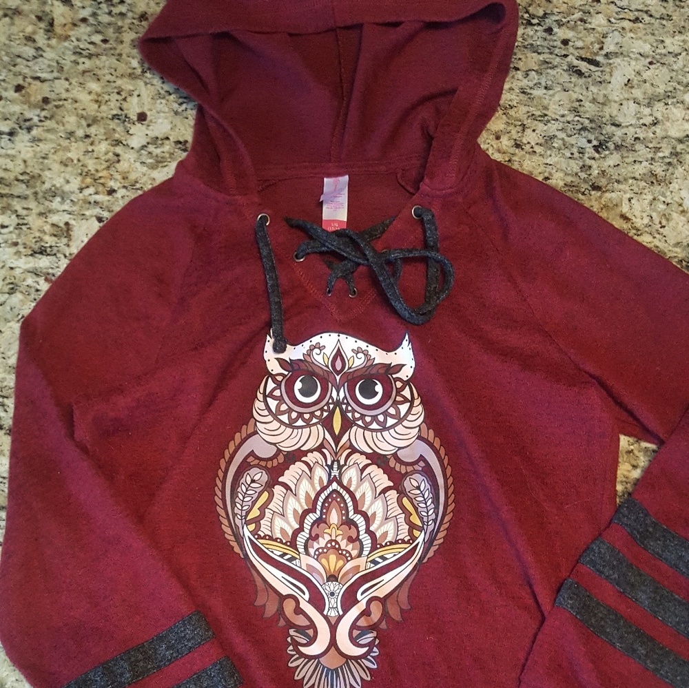 Owl pullover hoodie